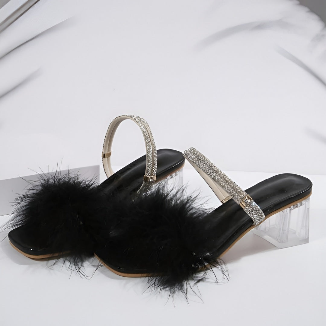 “Luxury Fairy Block Heels – Stylish & Comfortable.” ART 13